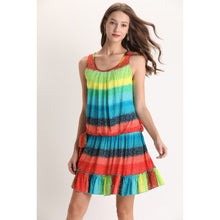 Load image into Gallery viewer, Gloria Raibow Rayon Dress
