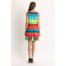 Load image into Gallery viewer, Gloria Raibow Rayon Dress
