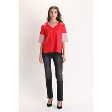 Load image into Gallery viewer, Zalia Trumpet Sleeves Tee
