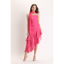 Load image into Gallery viewer, Hayley Asymmetrical Chiffon Dress
