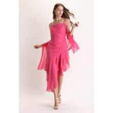 Load image into Gallery viewer, Hayley Asymmetrical Chiffon Dress
